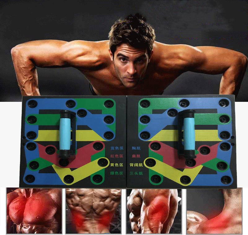 Multi-Function Push-Up Board for Stronger Chest, Arms, Core