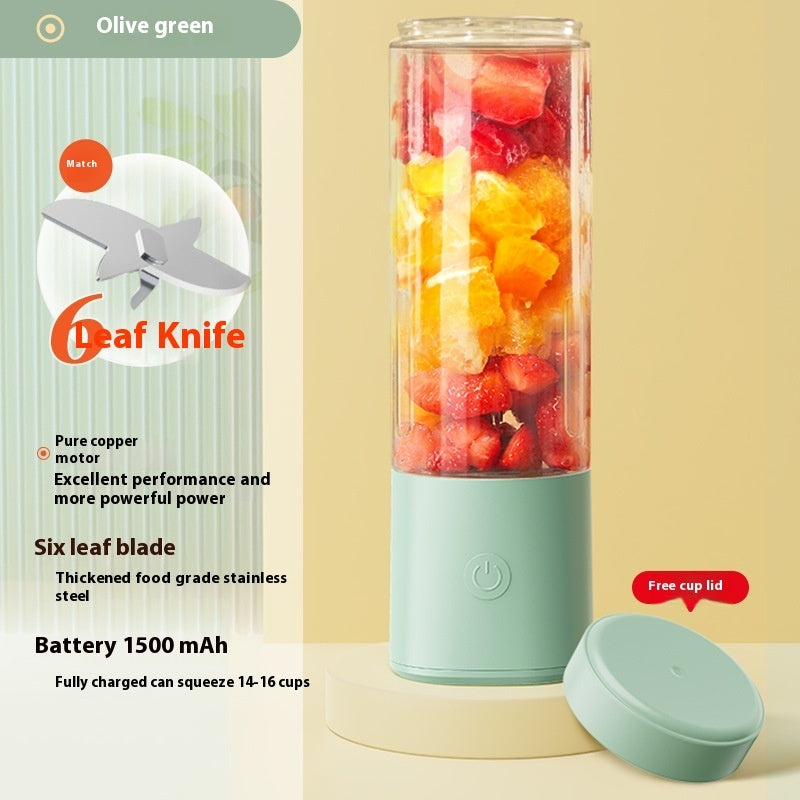Fresh Juice Anywhere – Portable Rechargeable Mini Blender